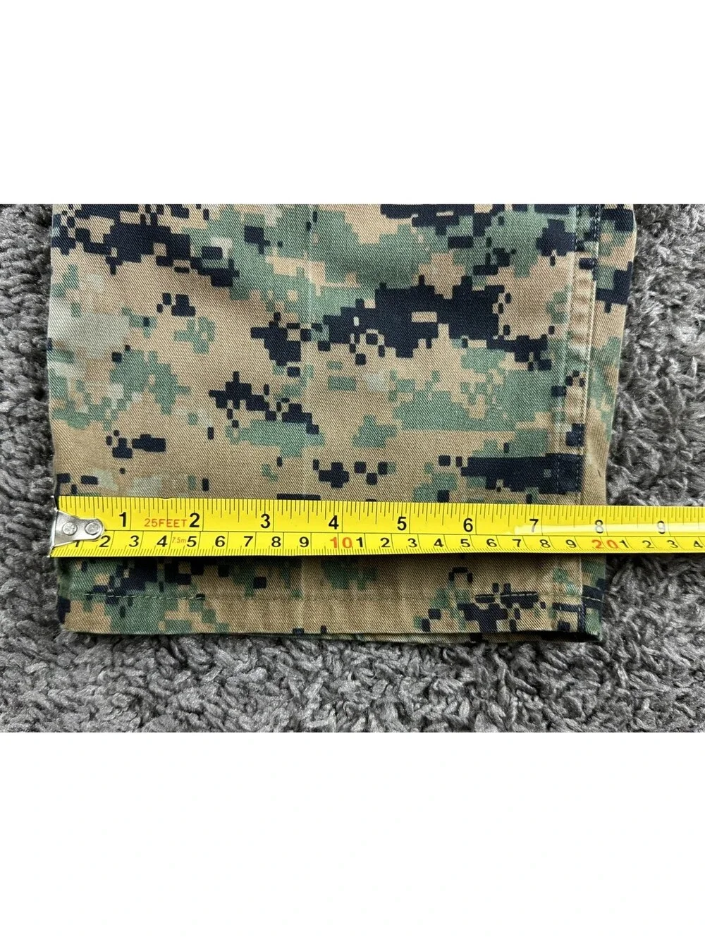USMC Woodland MARPAT Combat Utility Pants Long Military Cargo Trousers Sz Small